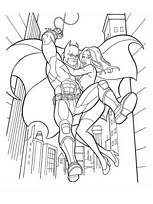 coloriage batman au secours de la demoiselle